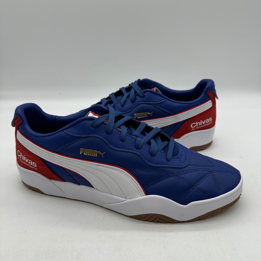 Puma 405007-01 Mens Size 12 Blue Chivas de Guadalajara Soccer Sneakers Gum Sole